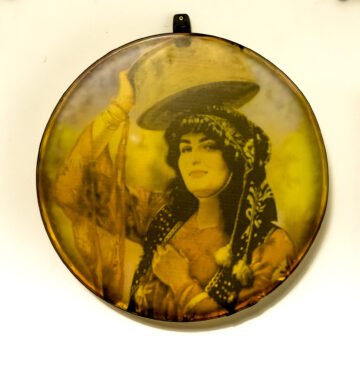 Traditional Kurdish Daf (Printed Portrait Art Edition)