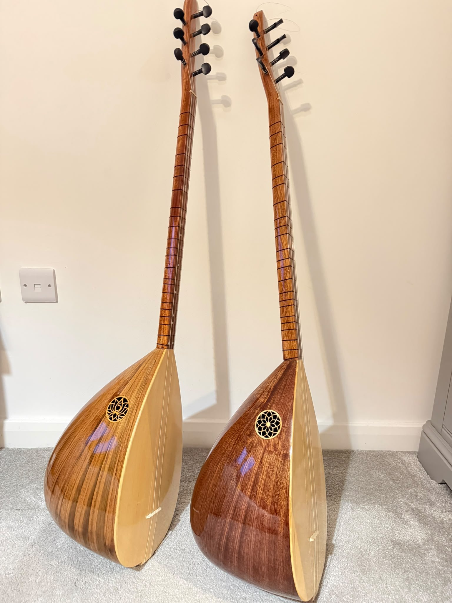 Gül Model Long Neck Saz (Uzun Sap)